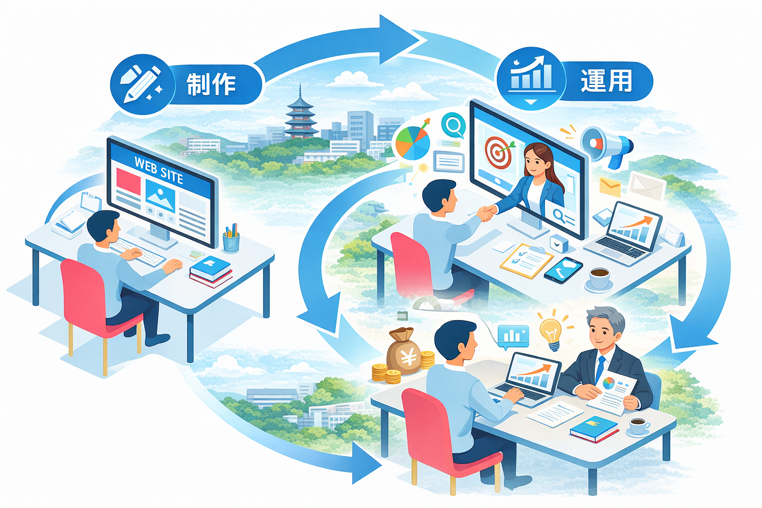 検索で選ばれるホームページ