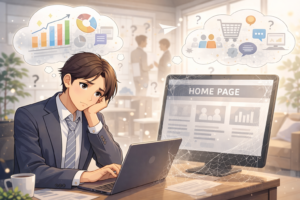 ホームページはあるが活用できていない