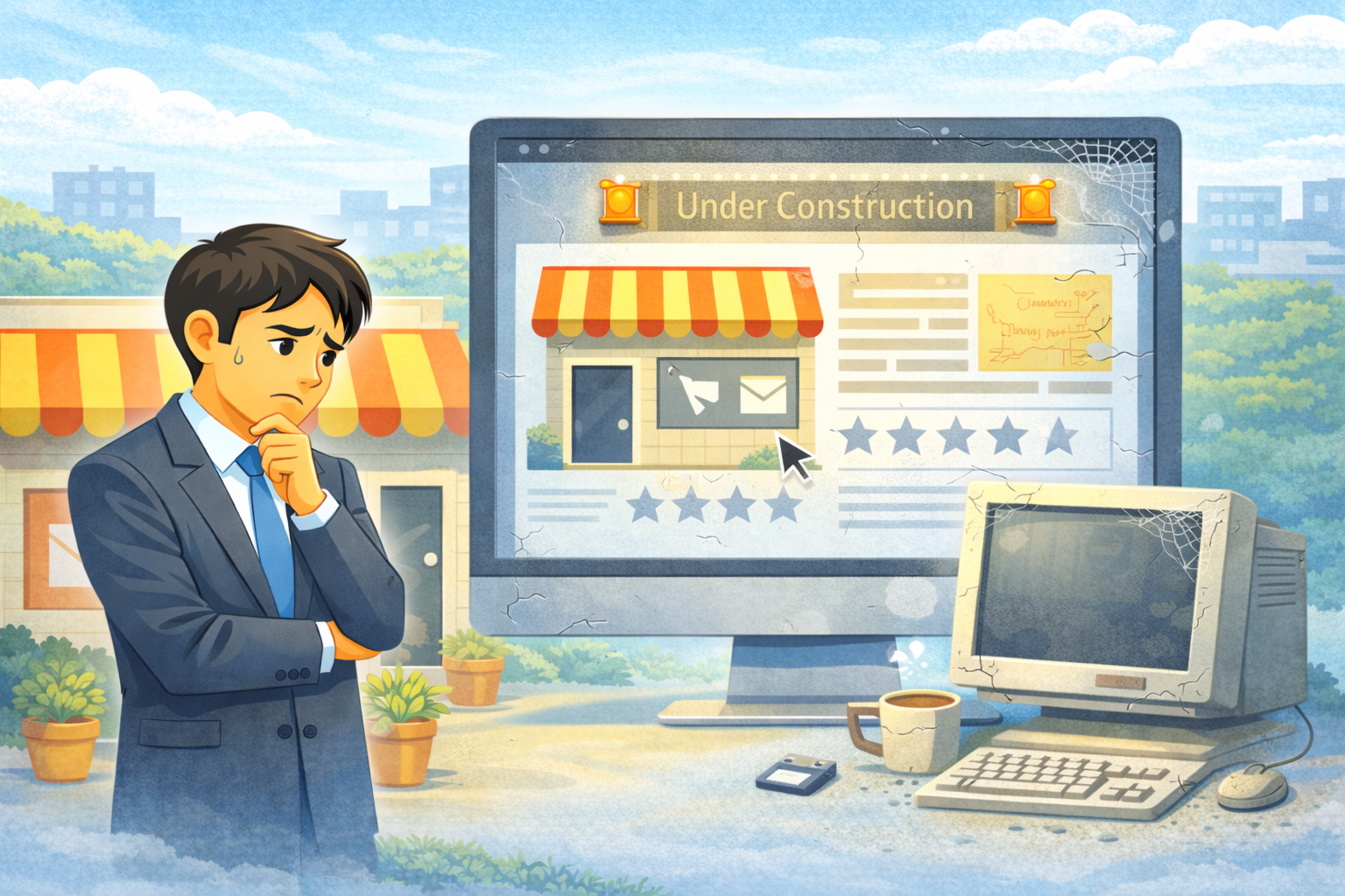 ホームページが古いままになっている